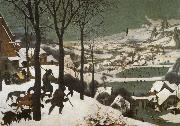 Pieter Bruegel Hunters in the snow oil painting artist